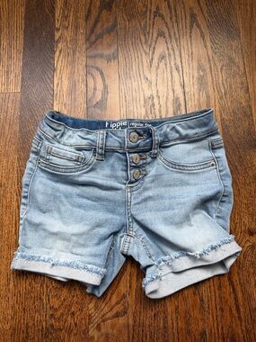 Girls denim shorts size 8